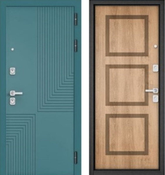 Входная дверь МАСТИНО CITY PRIME 195 Верде / 192 Дуб шале натуральный