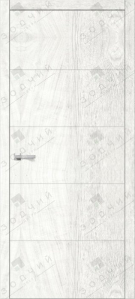 Дверь межкомнатная ЗОДЧИЙ ИТАЛЬЯНО 5 ПВХ ПГ Дуб белый винтажный