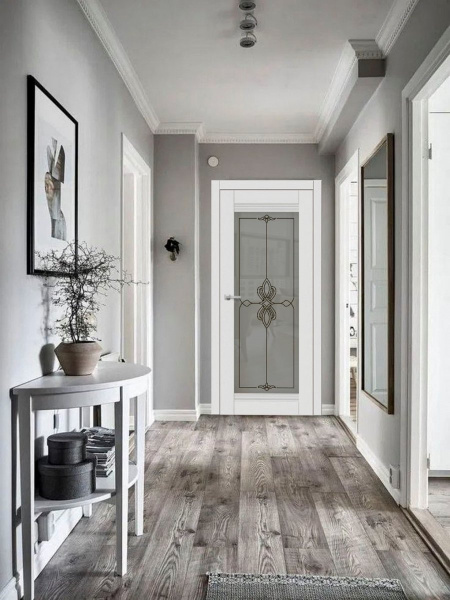 Дверь межкомнатная ЗОДЧИЙ СИРЕНА 1 ПО Айриш софт стекло мателюкс светлое с УФ-печатью белой