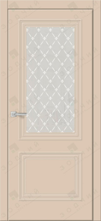 Дверь межкомнатная ЗОДЧИЙ КВИН 2 ПО Капуччино софт