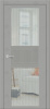 Дверь межкомнатная ЗОДЧИЙ МИРА 5 ПО Шагрень серая