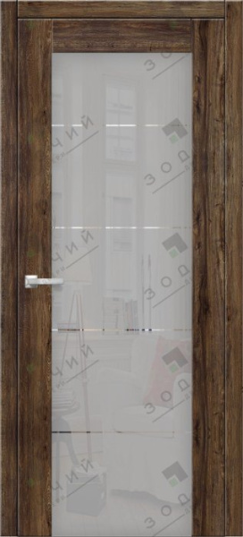 Дверь межкомнатная ЗОДЧИЙ ИТАЛЬЯНО 5 ПВХ ПО Дуб бомонт лофт