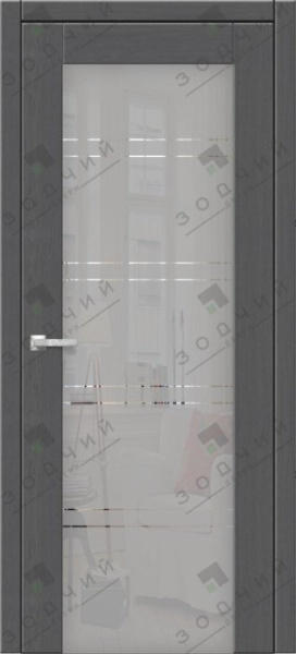 Дверь межкомнатная ЗОДЧИЙ ИТАЛЬЯНО 6 ПО Секвойя графит