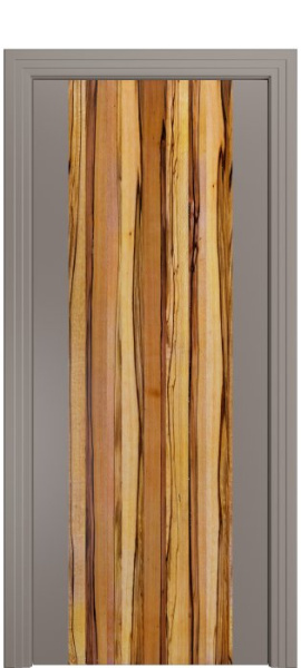 Дверь межкомнатная Порта Алекс КАНТРИ 1 Темно-серый вставка Марблвуд эмаль