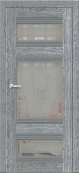 Дверь межкомнатная ЗОДЧИЙ СИРЕНА 4 ПО Астана грей стекло мателюкс светлое