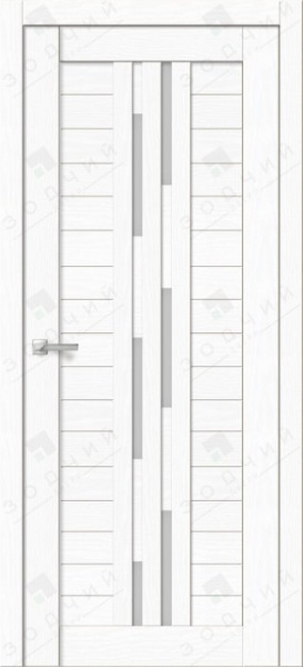 Дверь межкомнатная ЗОДЧИЙ СТИЛЬ Д-004 ПО Бьянка белая стекло Лакобель светлый