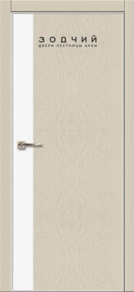 Дверь межкомнатная ЗОДЧИЙ МЕГАПОЛИС В22 ПГ Сандал белый