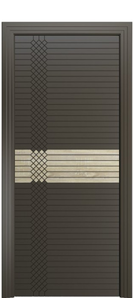 Дверь межкомнатная Порта Алекс ПОРТА 2 Гриджио вставка CPL эмаль