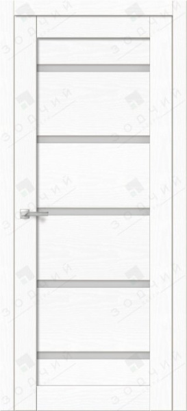 Дверь межкомнатная ЗОДЧИЙ СТИЛЬ Д-007 ПО Бьянка белая стекло Лакобель белый