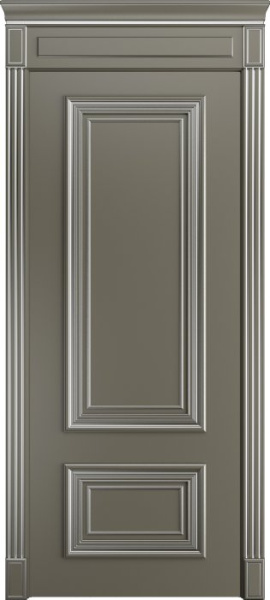 Дверь межкомнатная Порта Алекс КЛАССИКА 11 Дюна патина серебро эмаль