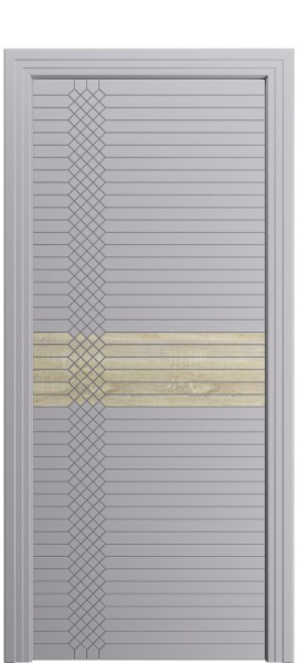 Дверь межкомнатная Порта Алекс ПОРТА 2 Ибис софт вставка CPL эмаль