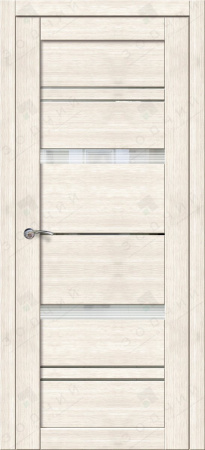 Дверь межкомнатная ЗОДЧИЙ Д-010 ПО Тополь белый стекло Рефлекторное
