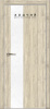 Дверь межкомнатная ЗОДЧИЙ МЕГАПОЛИС В21 ПГ Вяз перламутр вставка Бетон белый