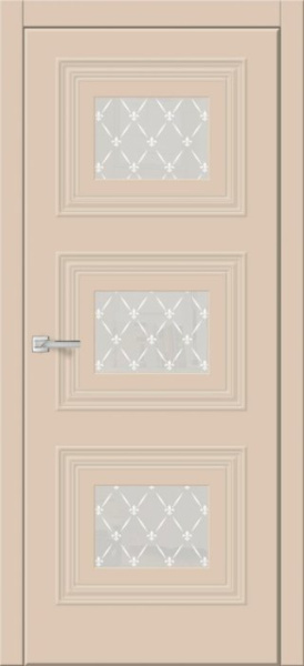 Дверь межкомнатная ЗОДЧИЙ КВИН 3 ПО Капуччино софт