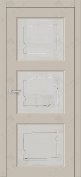 Дверь межкомнатная ЗОДЧИЙ ИТАЛЬЯНО СЛОУП 3 ПО Шагрень бежевая
