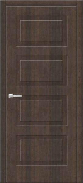 Дверь межкомнатная ЗОДЧИЙ ИТАЛЬЯНО 4 ПВХ ПГ Дуб бренди