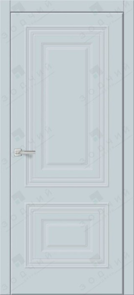 Дверь межкомнатная ЗОДЧИЙ КВИН 2 ПГ Софт голубой