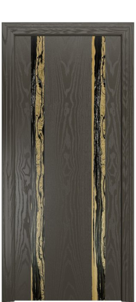 Дверь межкомнатная Порта Алекс КАНТРИ 4 Гриджио вставка эспрессо шпон