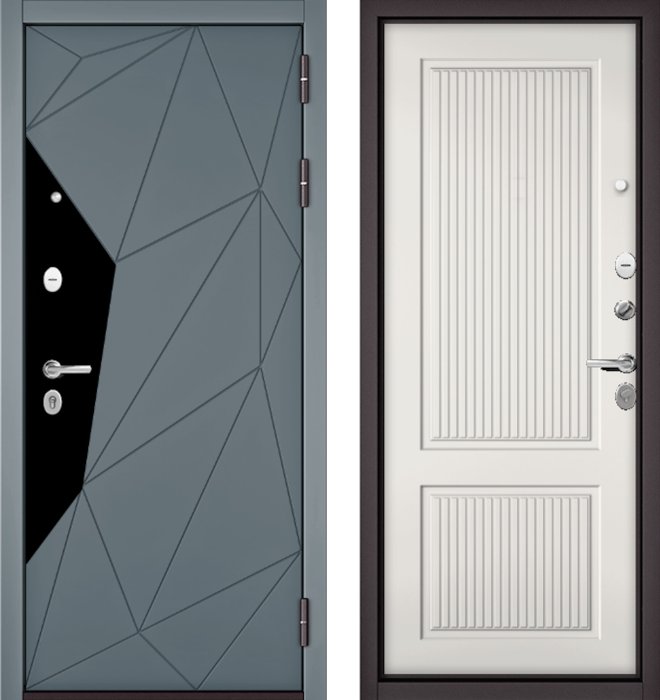 Входная дверь МАСТИНО TRUST MASS 202 Океан стронг / 198 Белый софт