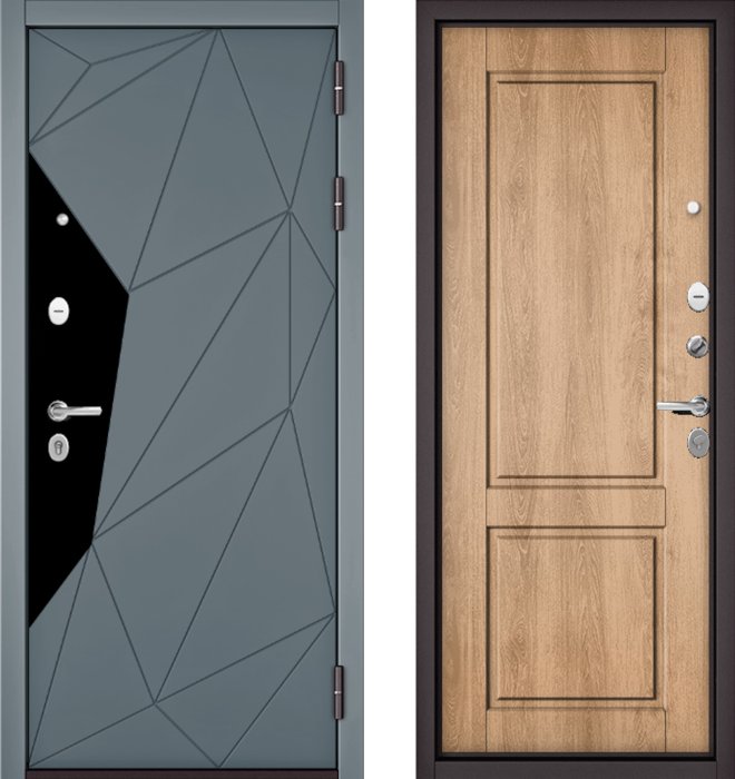 Входная дверь МАСТИНО TRUST MASS 202 Океан стронг / D-1 Дуб шале натуральный