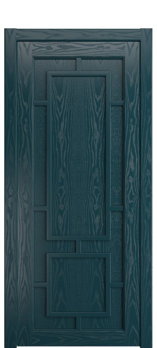 Дверь межкомнатная Порта Алекс СОЛО 1 Лазурь шпон