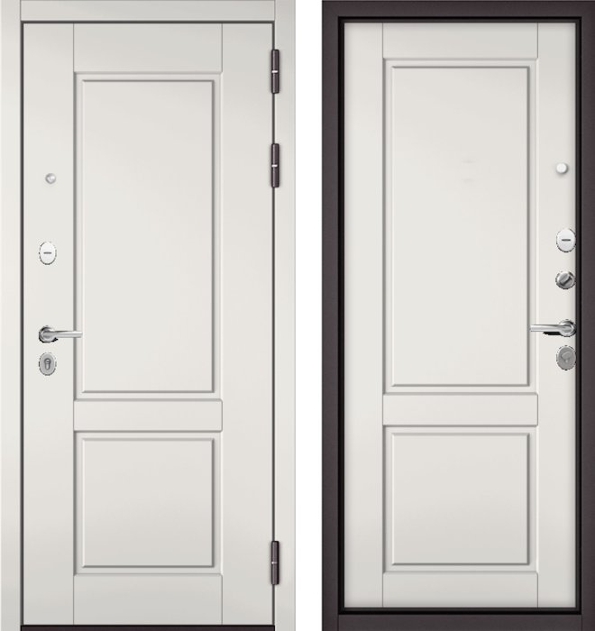 Входная дверь МАСТИНО TRUST MASS 1 Белый матовый / D-1 Белый матовый