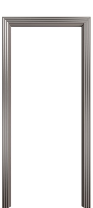 Наличник фигурный Порта Алекс темно-серый патина серебро эмаль