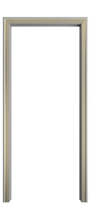 Наличник Александрия Порта Алекс Светло-серая патина золото эмаль