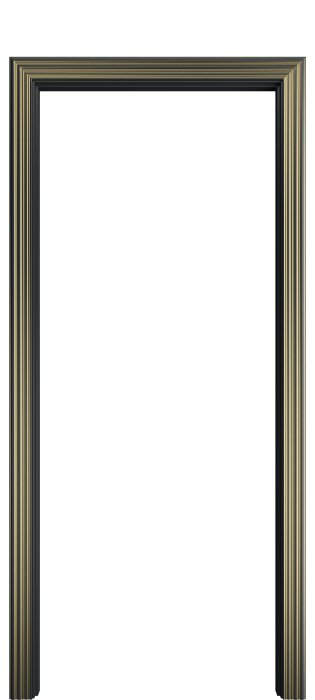 Наличник Спарта Порта Алекс графит патина золото эмаль