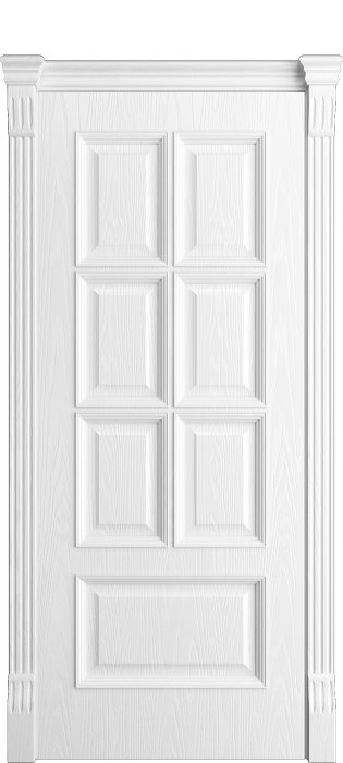 Дверь межкомнатная Порта Алекс КЛАССИКА 8 Белоснежный шпон