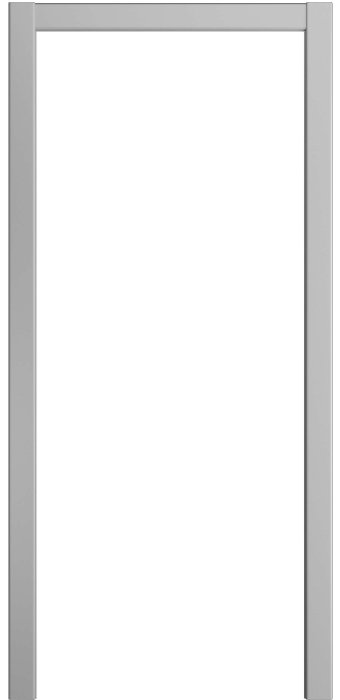 Телескопический Прямой наличник Порта Алекс Эмаль Светло-серая