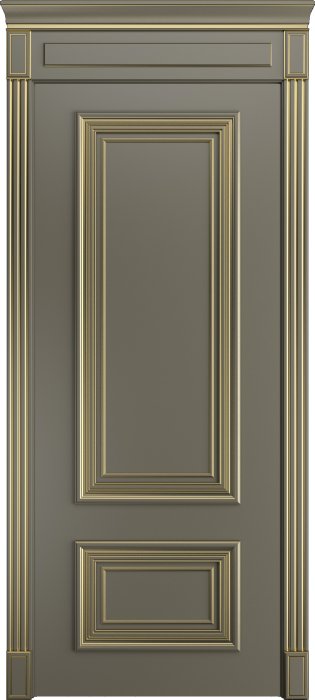 Дверь межкомнатная Порта Алекс КЛАССИКА 11 Дюна патина золото эмаль