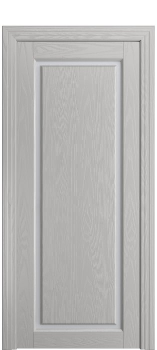 Дверь межкомнатная Порта Алекс СОЛО 2 Грей шпон, стекло сатин светлый