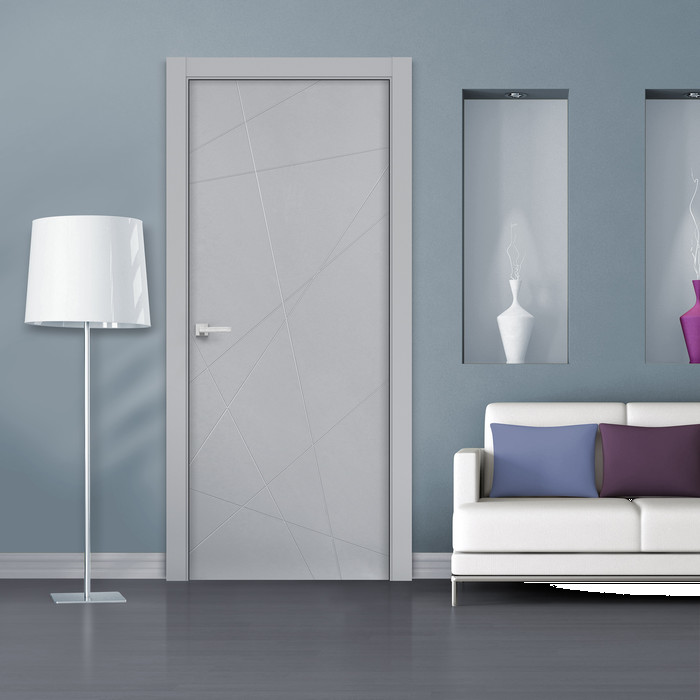 Дверь межкомнатная глухая Бизнес Парк ЛАЙН 4, Агат, 600*2000 мм