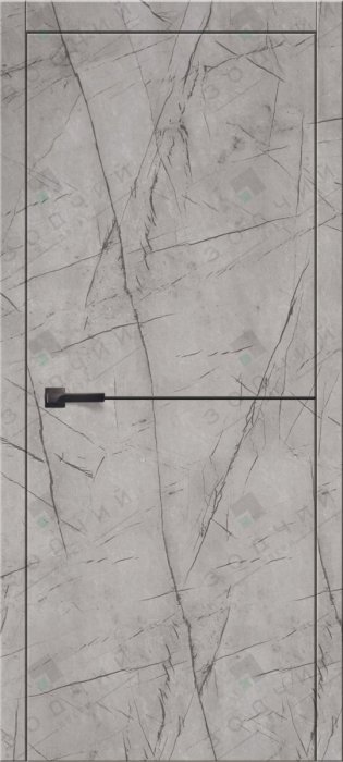 Дверь межкомнатная ЗОДЧИЙ КОМФОРТ 1 ПГ Мрамор серый