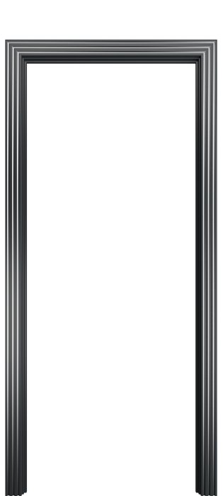 Наличник фигурный Порта Алекс графит патина серебро шпон