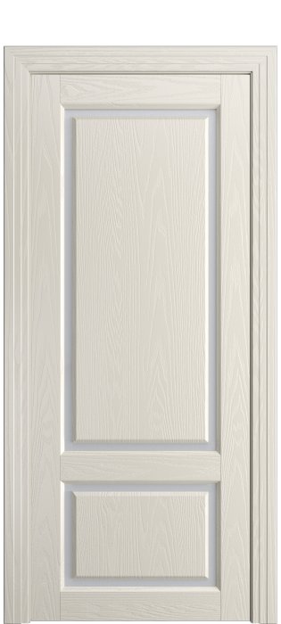 Дверь межкомнатная Порта Алекс СОЛО 3 Бежевый шпон, стекло сатин светлый