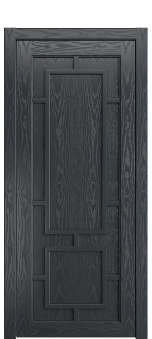 Дверь межкомнатная Порта Алекс СОЛО 1 Графит шпон