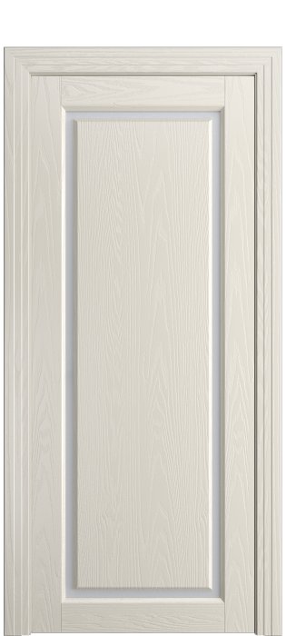 Дверь межкомнатная Порта Алекс СОЛО 2 Бежевый шпон, стекло сатин светлый