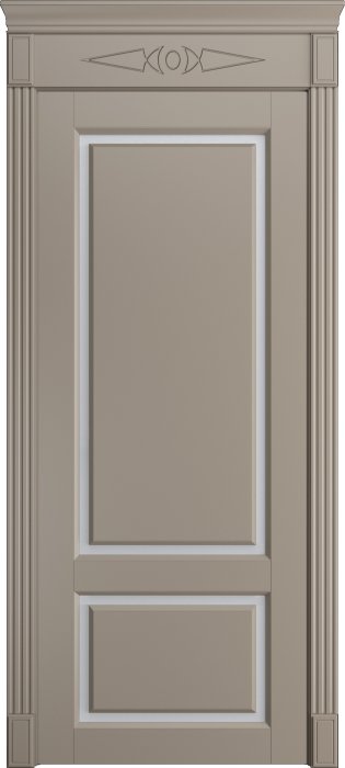 Дверь межкомнатная Порта Алекс СОЛО 3 Латте эмаль, стекло сатин светлый