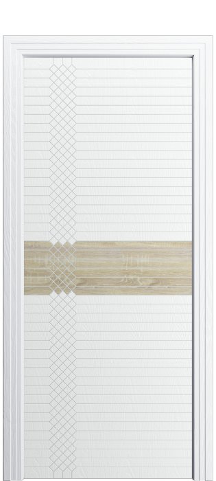 Дверь межкомнатная Порта Алекс ПОРТА 2 Вайт софт вставка CPL шпон