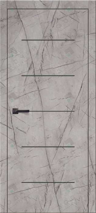 Дверь межкомнатная ЗОДЧИЙ КОМФОРТ 55 ПГ Мрамор серый