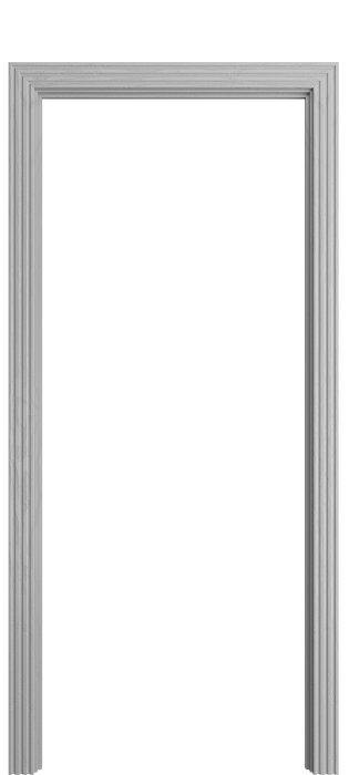 Наличник фигурный Порта Алекс светло-серый шпон