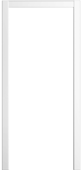Телескопический Прямой наличник Порта Алекс Эмаль Белоснежная