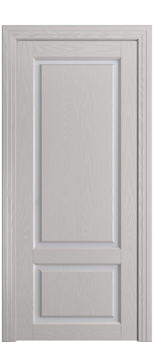 Дверь межкомнатная Порта Алекс СОЛО 3 Агат шпон, стекло сатин светлый