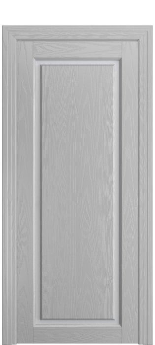 Дверь межкомнатная Порта Алекс СОЛО 2 Светло-серый шпон, стекло сатин светлый