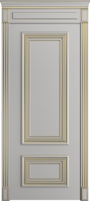 Дверь межкомнатная Порта Алекс КЛАССИКА 11 Грей патина золото эмаль