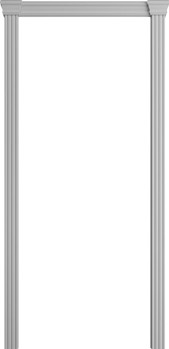 Капитель 1 Порта Алекс Светло-серая эмаль