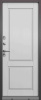 Дверь входная для коттеджа ТЕРМО СПЛИТ  880*2050, Букле шоколад / дуб белый матовый, ПРАВАЯ