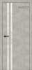 Дверь межкомнатная ЗОДЧИЙ СИТИ В2 ПО Бетон серый стекло Лакобель белый